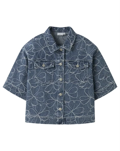 Name It - NKFEverlyn Jacq Denim Skjorte - Medium Blue Denim 